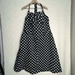 Chic Star Polka Dot Dress Halter Neck Rockabilly Rock & Roll Swing Retro SZ 18